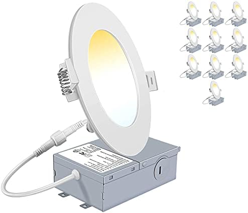 4-Инчов 9-watt-вградени тавана led лампа YUURTA капацитет от 3000 До/ 4000 До / От 5000 До с възможността за промяна на цвета (без осветление) 120 В 700Лм с регулируема яркост, тънка све