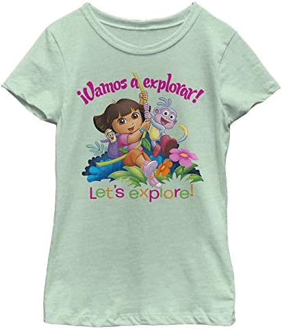 Тениска с къс ръкав за момичета-люлки Nickelodeon Dora The Explorer Vamos