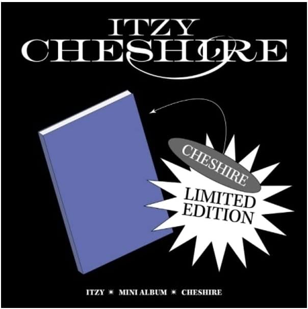 Cd с 6-ти мини-албум на ITZY CHESHIRE + Лепене + Книга + Фотооткрытка + Текстова хартия + 4 на съд за рязане + Стикер + POB + Проследяване (Лимитирана версия)