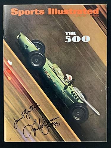 Джанет Гътри подписа за Спортс илюстрейтид 5/30/66 Без етикет Lyn StJames Auto 500 JSA - Списания НАСКАР с автограф