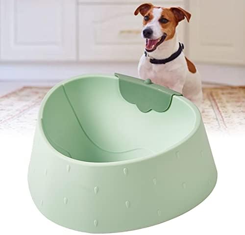 Купа за домашни любимци FOTABPYTI, Купа за храна за кучета във формата на Ягоди, Без Чеп, Предотвратява Подхлъзването, Сладък за вода в помещението (зелен)