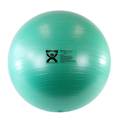 Надуваема топка за упражнения Cando - 30-1853 Deluxe ABS, зелен, 25,6