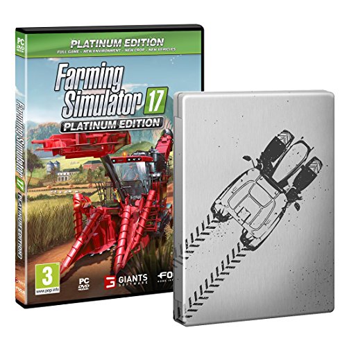 Farming Simulator 17 Platinum Edition Стоманена книга (PC CD)