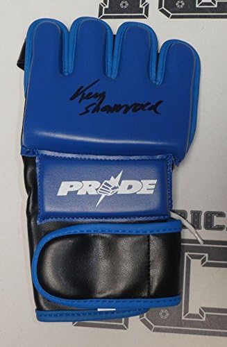 Кен Шамрок Подписа Реплика Бойцовской ръкавици Pride FC с Автограф на БАН COA UFC 1 3 6 WWE - Ръкавици UFC С автограф
