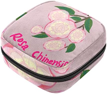 Чанта за съхранение на Хигиенни Кърпички ORYUEKAN, Преносими Многократна употреба Менструални Тампони джоб, Чанта за Съхранение на Тампони за Жени и Момичета, Розова К