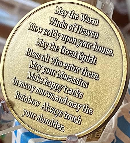 Медальон с образа на ловеца на сънища цвят възстановяване, благословляющий молитва, чип за бгв