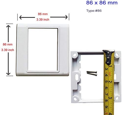Стенни панела с Модулен Оптичен конектор SC Simplex + VGA + SC Simplex Keystone, Конектори, Бели Декоративни лицеви панели, Съединителна делото за определяне устройство - (Тип: 86)