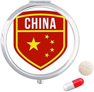 Произведено в Китай Щит Национален Флаг Калъф За Хапчета в Джоба Кутия За Съхранение на Лекарства Контейнер Опаковка