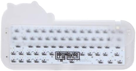 Жичен ръчна детска клавиатура EPOMAKER Mini Cat 64 60% от акрил RGB с възможност за гореща замяна, с помощта на програмируеми