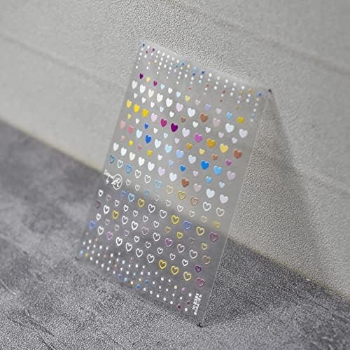 Висококачествена 3D Стикер за нокти HeaLove Design с шарени Звезди, Плъзгачи за шаблон, Маникюр, преса за нокти, Дизайнерски аксесоари - (Цвят: to2355)