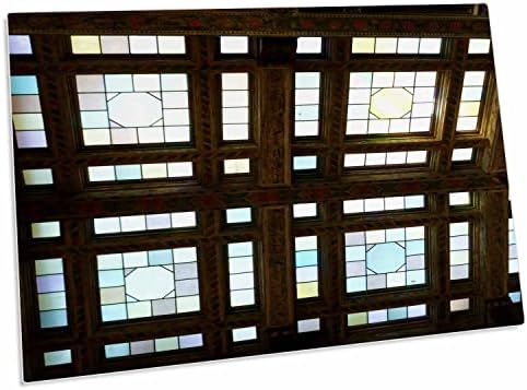Декоративни елементи 3dRose Florene - Прозорци-пастелни тонове в дървени рамки - Подложки за работния плот (dpd-37337-1)
