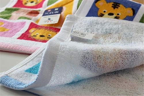 AnHua 1 бр. Комплект Памучни кърпи с шарките на Анимационни животни, Бебешки Кърпи за ръце с шарени Детски, Мека машинно Пране,