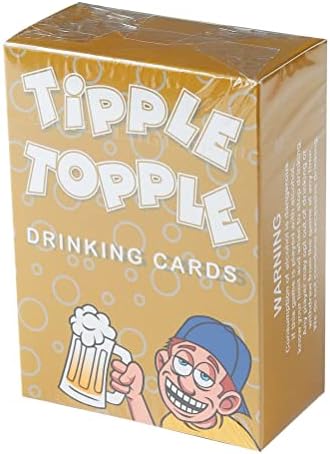 Игра на карти Komonee Tipple Преобръщане напитки, Отлично забавление за възрастни и е Подходящ за домашни партита Преди выпивкой Мальчишников и ергенски партита, рождени