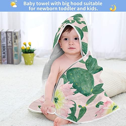 Бебешки Кърпи с капак във формата на Цвете Кактус Kigai От Чист памук, супер Меки, Ултра Абсорбиращи, може да се пере в машина - Добри Детски подаръци за момчета и момич?