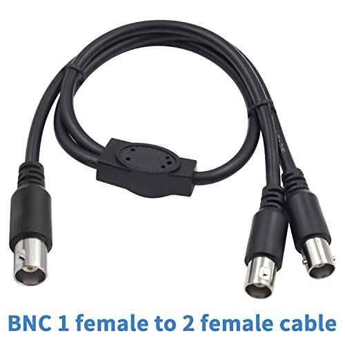 Poyiccot Кабел BNC конектор 1,5 метра, Кабел с BNC конектор BNC Конектор BNC BNC удължителен кабел Адаптер за Коаксиален Кабел за система за видеонаблюдение DVR