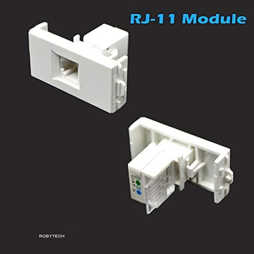 Модули RJ11 + RJ11 + USB Мултимедийна Стенни Панела на Кутията Стенни Предна Панел Cat3 PSTN Телефонен Крайъгълен Камък за Кабелна система