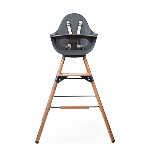 Детска къща Evolu One.Столче за хранене 80 °, Допълнителен Комплект дълги крака + Поставка за крака, детско столче за хранене, регулируема височина, Елегантен Модерен сто