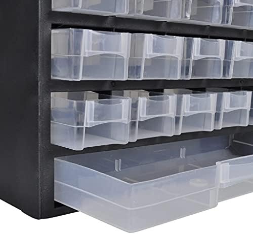 VidaXL 41-Прибиращ Се Пластмасов Шкаф За Съхранение На Кутия За Инструменти Шкаф За Съхранение На Куфар За Инструменти Големи Чекмеджета За Съхранение На Чекмеджета Г?