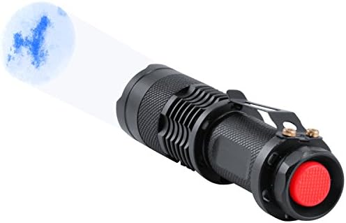 Led UV фенерче JacobsParts FLT-D 365nm мощност от 5 W с регулируем фокус за откриване на фалшификати, проверка на документи, заснемане и определяне на течности от организма