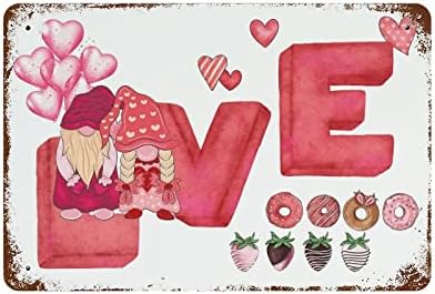 Потребителски Знаци Персонализирани Свети Валентин Джудже Червено Сърце Думи на Любов Метален Твърд Знак 8 x12 Сърцето си за Любовта Джуджетата Щастлив Валентин Та?