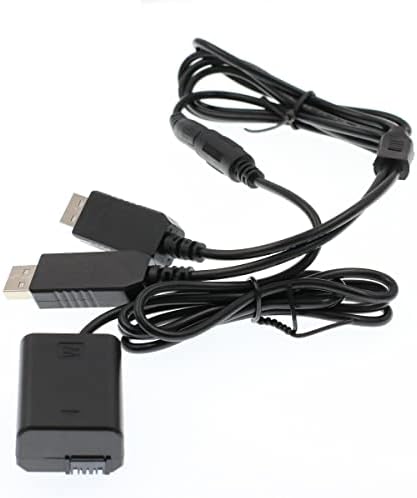 Eonvic 5 НА USB AC-PW20 + NP-FW50 NP FW50 конектор dc адаптер за Sony NEX 3 И NEX 5 7 SLT-A33 A55 и SLT-A35 A7 A7K A7M2 A7M2K A7R A7RII A7RM2 A7S A7SII (A7 за двойна USB)
