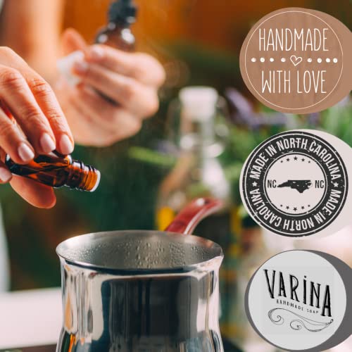 Органичен сапун Varina с эвкалиптом, коноп и чайным дърво - Нежно Почистващо средство за чувствителна кожа с билки и мента - 3 опаковки - Чувствам Здрава и сияйна кожа