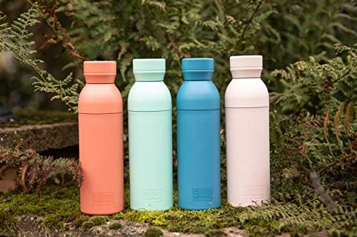 Вградена бутилка Planet, екологично Чиста бутилка за вода от вторични суровини, изработени от прибл. 15 Пластмасови шишета, Херметически затворени, многократна употре?