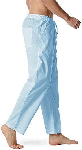 Домашни Панталони Със Свободна Талия, Ластични Панталони От Памук - Домашни Леки Мъжки Ежедневни Мъжки Панталон От плюш с ефект на паметта