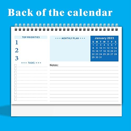 2023 Годишен Месечен Настолен Календар за Обратно Броене Дизайн Сонда Флип Стенни Календари Цветя 9,89 x 7,28Инча