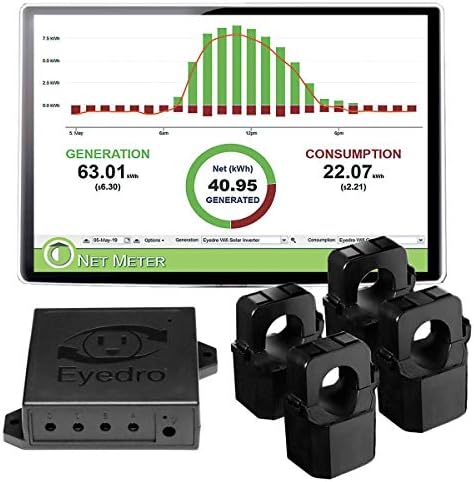 Eyedro Solar Home & Energy Monitor - Монитор, реагират и вижте консумацията на енергия на различните начини, с помощта на My.Eyedro.com (Без комисионна) - Разходите за електроенергия в реа