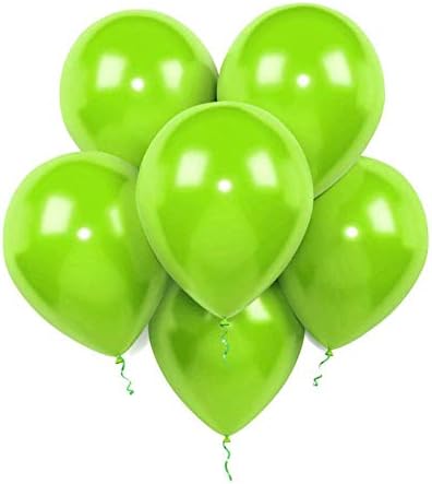 Въздушни топки от лимонов латекс, 12 инча, 320 г, светло зелено (100 опаковки)