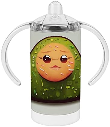 Kawaii Design Sippy Cup - Сладко Детска Чашка С Авокадо - Графична чаша Sippy