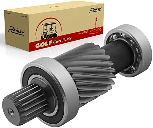Комплект въвеждане на вала Roykaw EZGO TXT за модели електрически голф-каров 1988-1990 и 1994 години на освобождаването, 19 шлицев / 21 зъб, е обратно с диаметър 1,5 инча, замества OEM #