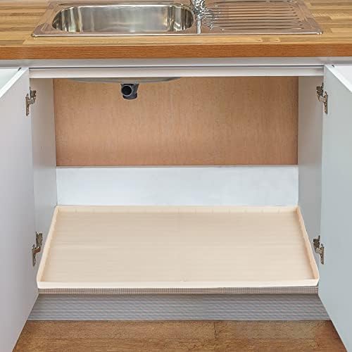Подложка под мивката - 34 x 22 Подложка под кухненска мивка Водоустойчив - Силиконови Подложки за мивки, Протектор за кухненски мивки, подложка за кухненски шкаф - Тига