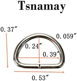 Tsnamay 20PCS 0,39 Инча Метални D-Пръстени Деформира при по-Стари времена за Колани Чанти САМ Кожевенное Занаят,