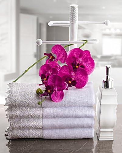 Творчески Кърпи с аромат на върховете на пръстите за баня (11x18 инча) Комплект кърпи от 4 парчета, мек велур,