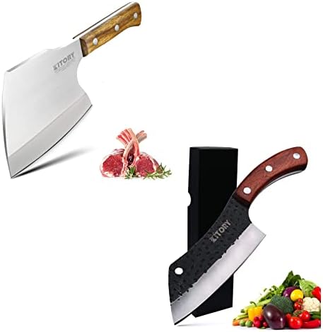 Косторез за рязане на месо Kit Super Heavy Duty-K5 + Нож за Рязане на месо Изкован Vgetable Knife-HB04