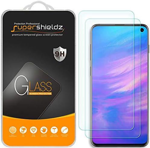 Supershieldz (2 опаковки) е Предназначен за Samsung Galaxy S10e (не е подходящ за Galaxy S10) Защитен слой от закалено стъкло, не се драска, без мехурчета
