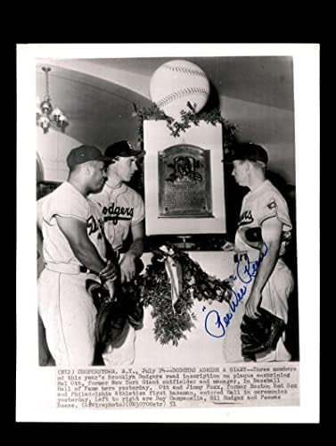 ДНК PSA Пиш Пиш Рийз С Подпис 8x10 Оригинал От 1951 Тел Снимка С автограф на Доджърс - Снимки на MLB С автограф