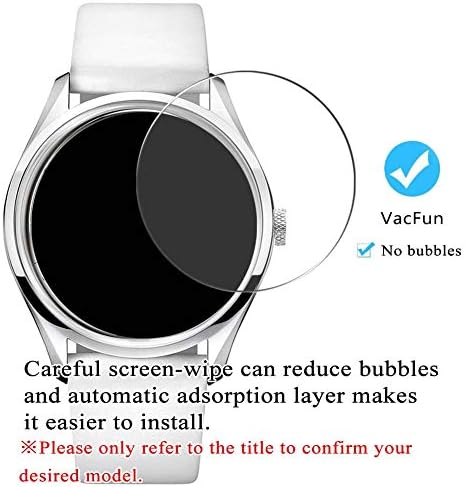 Synvy [3 опаковки] Защитно фолио за екран от закалено стъкло, която е съвместима с предпазни устройства за смарт часа cenno 9ZR008RH18 / 9ZR008RH18 с фолио 9H за смарт часа