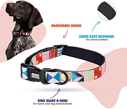 Набор от греди и каишки за кучета Adam and Pops с регулируема - Разход на защитен яка и каишка за кучета, използвани при редовни разходки на открито – Двустранен дизайн за