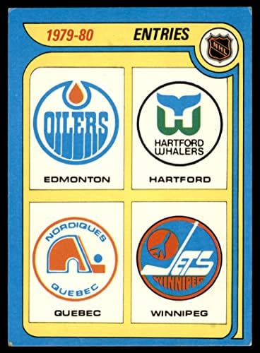 1979 Topps # 261 Нови приложения в НХЛ - Едмънтън Ойлърс/Хартфорд Уэйлерс/ Квебек Nordiques/Уинипег Джетс Уинипег Джетс-Хокей на лед (Хокей на карта) VG/БИВШ Джетс-Хокей на лед