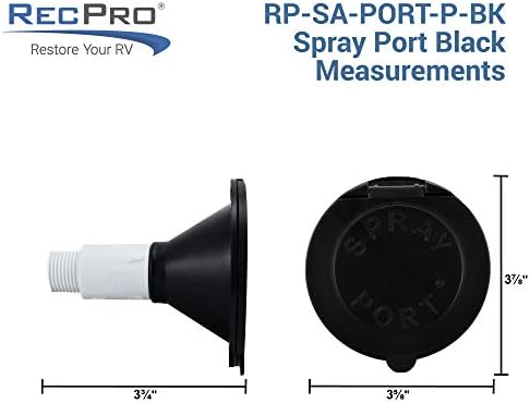 Свързващ тръбен накрайник за външно пръскане RecPro RV | Допълнителен Маркуч с пистолет или быстроразъемным соединителем | тръбен накрайник за външно душата RV (черен, с