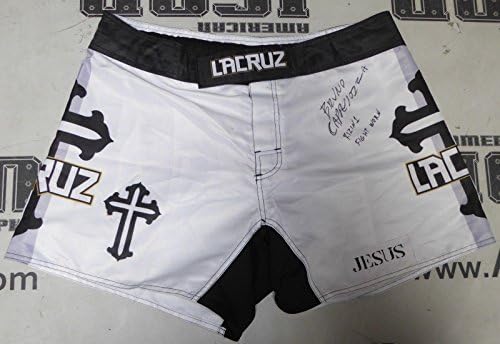 Бруно Каппелоцца Подписа Битка Rizin FF MMA, Носеше Употребявани къси Панталони и Топене на PSA / DNA COA - Боксови Халати и бански с автограф