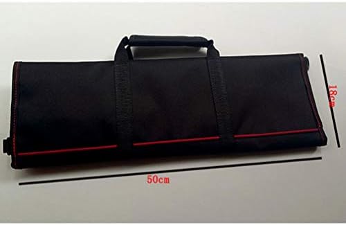 Cabilock Roll Bag Програма Имат Переноска Кухненски Инструменти За Готвене Калъф За Съхранение Без Раменния Колан Черен Инструмент Roll Up Bag