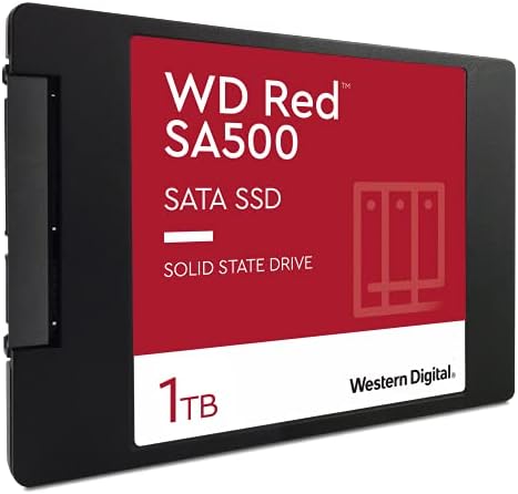 Western Digital 1 Tb, Вътрешен твърд диск WD Red SA500 NAS 3D NAND - SATA III 6 Gb / s, 2,5 / 7 мм до 560 MB / s и 500 GB вътрешен твърд диск WD Red SA500 NAS 3D NAND - SATA III 6 Gb / s, 2,5 / 7 мм до 560 MB /s