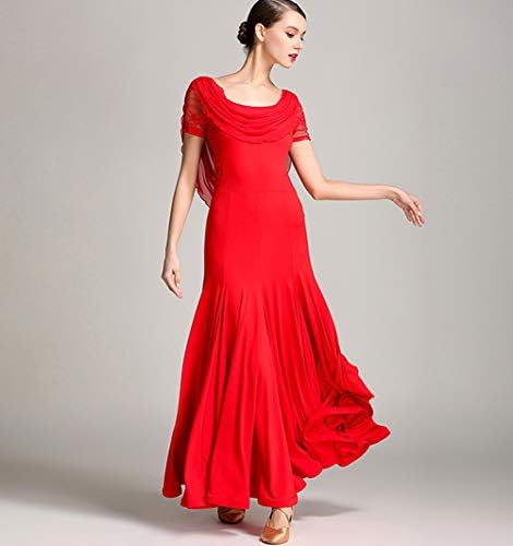 Женствена рокля за състезания по Танци балната зала YUMEIREN, Съвременно Стандартно Рокля за Валс