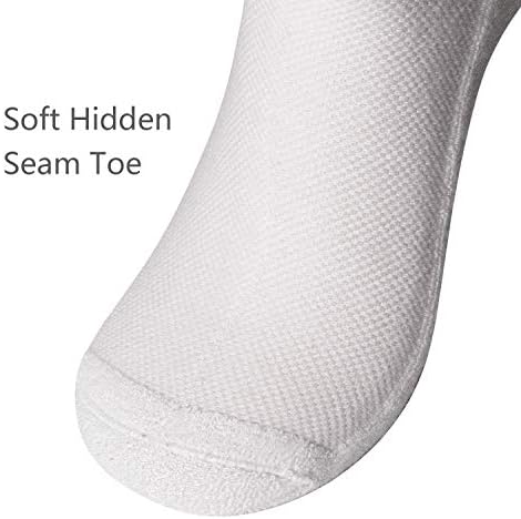 + MD 6 Опаковки Женски и мъжки чорапи с контрол на миризмата от вискоза от Бамбук до щиколоток подметка, Ежедневни чорапи на четвърт инч