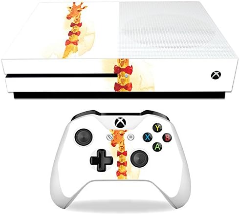 Корица MightySkins, съвместима с Microsoft Xbox One S - Елегантен Жираф | Защитно, здрава и уникална Vinyl стикер | Лесно