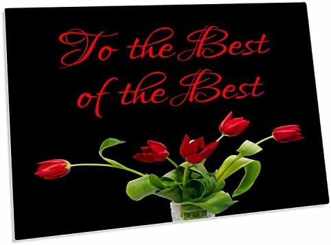 3. Букет от червени цветя лалета. за най-Добрите от най-Добрите. Вкл. - Подложки за настаняване настолни възглавници (dpd-281165-1)
